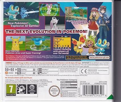 Pokemon Y - Nintendo 3DS Spil - (B Grade) (Genbrug)